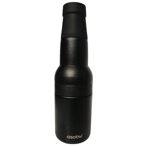 Asobu Frosty Beer 2 Go Vacuum Insulated Stainless Steel Bottle Can Cooler Black